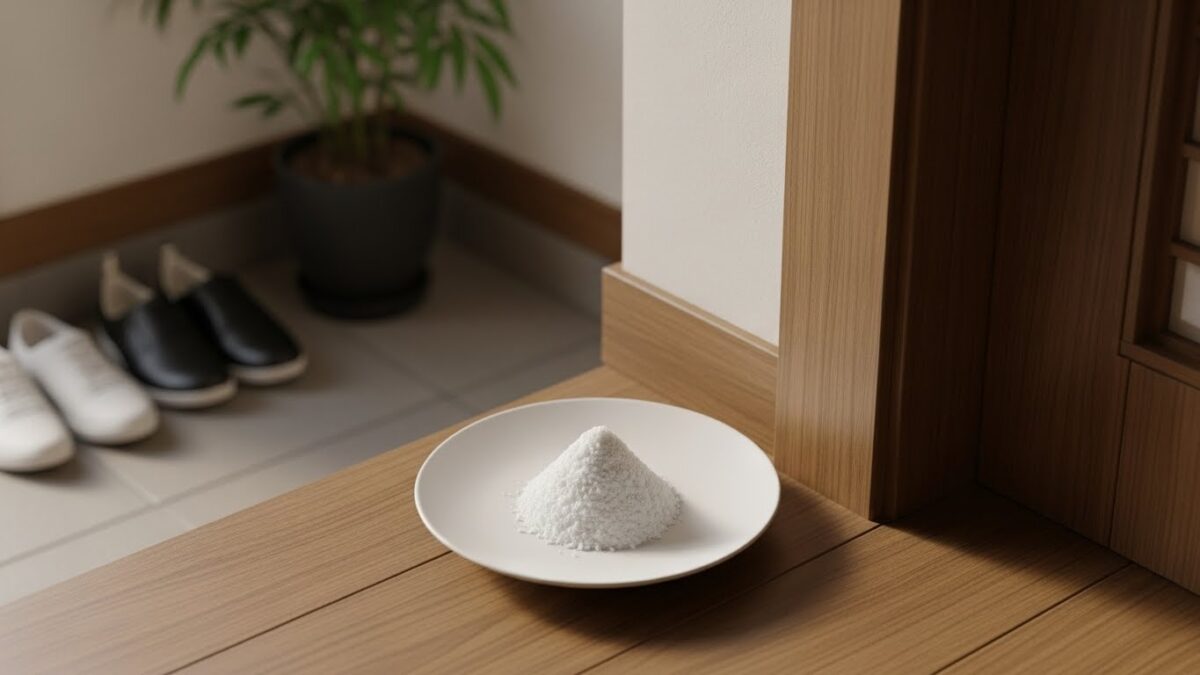 玄関に塩をまくおまじないの正しい方法と注意点