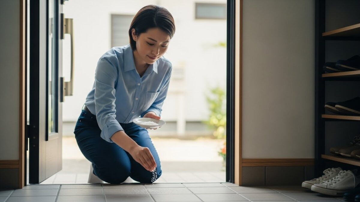 玄関に塩をまくおまじないの効果は？運気を変える正しい方法と意味
